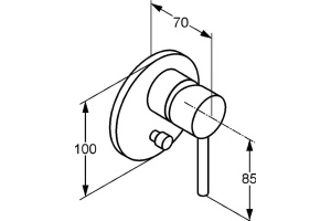 Смеситель Kludi Bozz для ванны с душем - 2