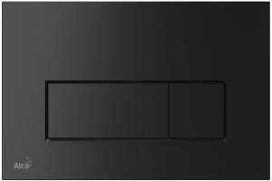 Кнопка смыва AlcaPlast THIN M578 черный матовый