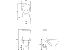 Унитаз-компакт Cersanit Trento TR 011 - 2