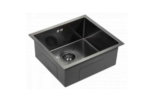 Мойка кухонная Paulmark Marx 48 темный хром  - 2