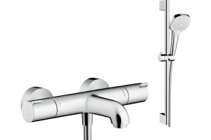Душевой комплект Hansgrohe Ecostat 1001 CL ВМ 13201000 термостат + душевой гарнитур Croma Select E Vario 26582400