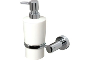 Дозатор для жидкого мыла WasserKraft  хром - белый
