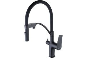 Смеситель для кухни Lemark Bronx LM3761BL черный