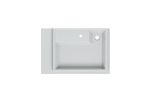 Раковина над стиральной машиной Санта Юпитер 75 R белый