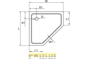 Душевой поддон Cezares TRAY 100x100 см (TRAY-A-P-100-15-W) - 3