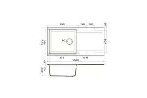 Мойка кухонная Omoikiri Sakaime Tetogranit/бежевый (4993886) - 2