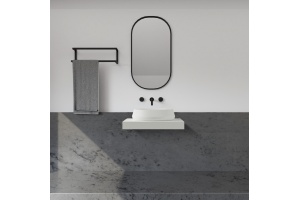 Раковина накладная ABBER Stein AS2605 белая матовая - 3