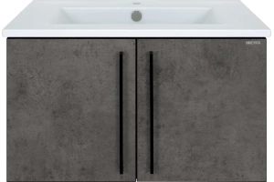 Тумба под раковину Brevita Rock 75 бетон темно-серый (ROCK-06075-50-2) - 2