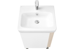 Тумба под раковину Aquaton Кантри 50 белый-светлое дерево