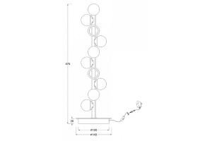 Настольная лампа декоративная Maytoni Tessara MOD081TL-L14G3K - 2