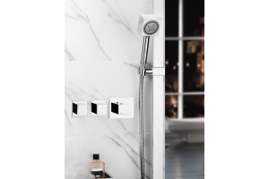 Термостат Bossini Cube 2 Outlets LP Z032203 для ванны с душем, хром - 3