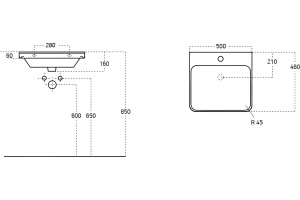 Раковина STWORKI 50 11050-KL - 2
