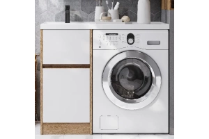 Комплект мебели Aquaton Лондри 60 светлое дерево-белый - 3