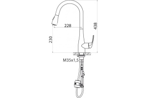 Смеситель BelBagno BB-LAM28-IN для кухонной мойки - 2