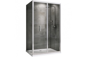 Душевой уголок Abber Sonnenstrand 120х85 хром стекло прозрачное