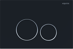 Кнопка смыва Акватек KDI-0000020 черная матовая