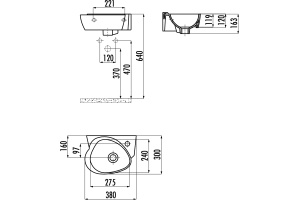Рукомойник Creavit Cocuk CK035 белый - 2