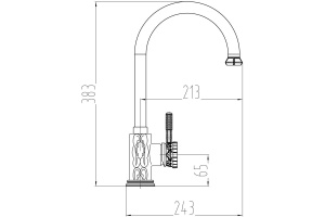 Смеситель Milacio Villena MC.502.BR для кухонной мойки - 2
