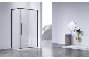 Душевой уголок Vincea Slim-N 120х80 профиль черный стекло прозрачное - 2