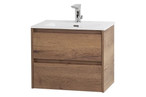 Тумба с раковиной  Belbagno Kraft 39 70 темное дерево - 3