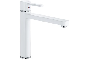 Смеситель для кухонной мойки Kludi  белый, хром (389739175)