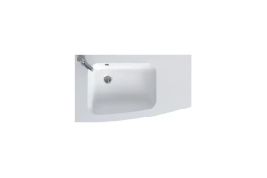 EB1884RU-DE1 Nona стеклянная раковина, матовый белый, 80 см, 1 раковина