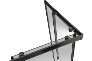 Душевой уголок Royal Bath HPD 110x90 профиль черный стекло прозрачное - 3
