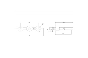 Смеситель для раковины встраиваемый Abber Emotion золото матовое - 3