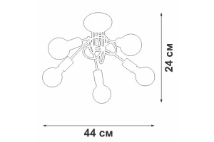 Потолочная люстра Vitaluce V37270 V37270-8/5PL - 2