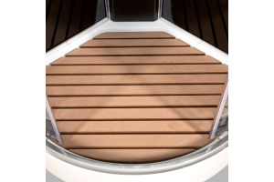 Душевая кабина Deto BM 90х90 с подсветкой и гидромассажем, хром (BM1590NLED+GMBLACK) - 3