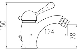 Смеситель для биде Rav Slezak Labe хром - 2