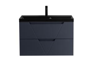Комплект мебели BelBagno Vittoria 90 черный матовый - 3