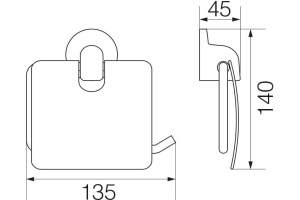 Держатель туалетной бумаги Veragio Oscar OSC-5281.BR c крышкой - 2