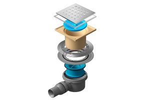 Душевой трап Pestan Confluo Standard Drops 1 Mask с рамкой - 3