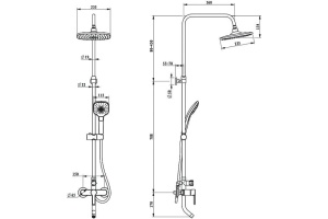 Смеситель для ванны IDDIS Sena (SENSB3Fi06) - 2