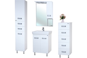 Зеркало-шкаф Bellezza Сиена 70 R белый - 2