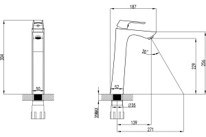 Смеситель Lemark Unit LM4509C для раковины - 2