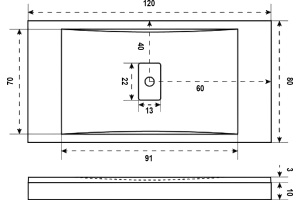 Поддон для душа Good Door Flow 120x80, с ножками и экраном - 3