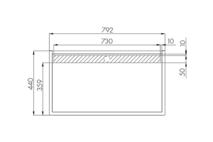 Столешница под раковину Aquaton Лофт Фабрик 80 светлое дерево - 3