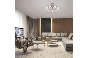 Люстра на штанге Eurosvet Ginevra 22080/9 хром - 2