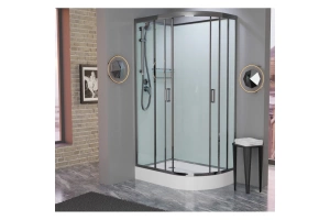 Душевая кабина Frank Brilliant 120х80 левая стекло матовое - 3