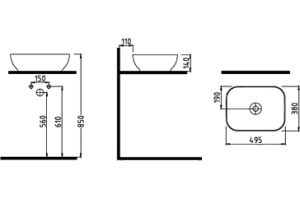 Рукомойник Bien Motto черный MTLG05003FD0B7000 - 2