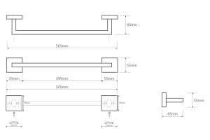 Полотенцедержатель Bemeta Beta (132204022) - 2