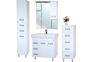 Зеркало-шкаф Bellezza Сиена 80 R белый - 2