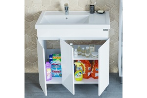 Тумба под раковину напольная Санта Марс 80 белый - 3