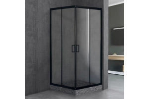 Душевой уголок Royal Bath HPD 90x95 профиль черный стекло прозрачное