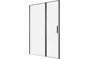 Душевая дверь Allen Brau Priority 140 профиль черный матовый стекло прозрачное