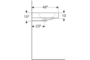Раковина подвесная, цвет: белый - 3