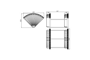 Полка Lemark Jasmine LM6682ORB двухъярусная, черная бронза - 2
