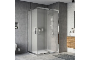 Душевой уголок STWORKI Карлстад DE019RC90120200 120x90 см профиль хром глянец, стекло матовое
